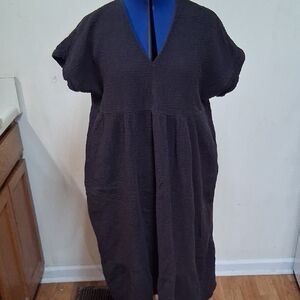 Carly Jean Los Angeles Black Cotton Guaze Dress